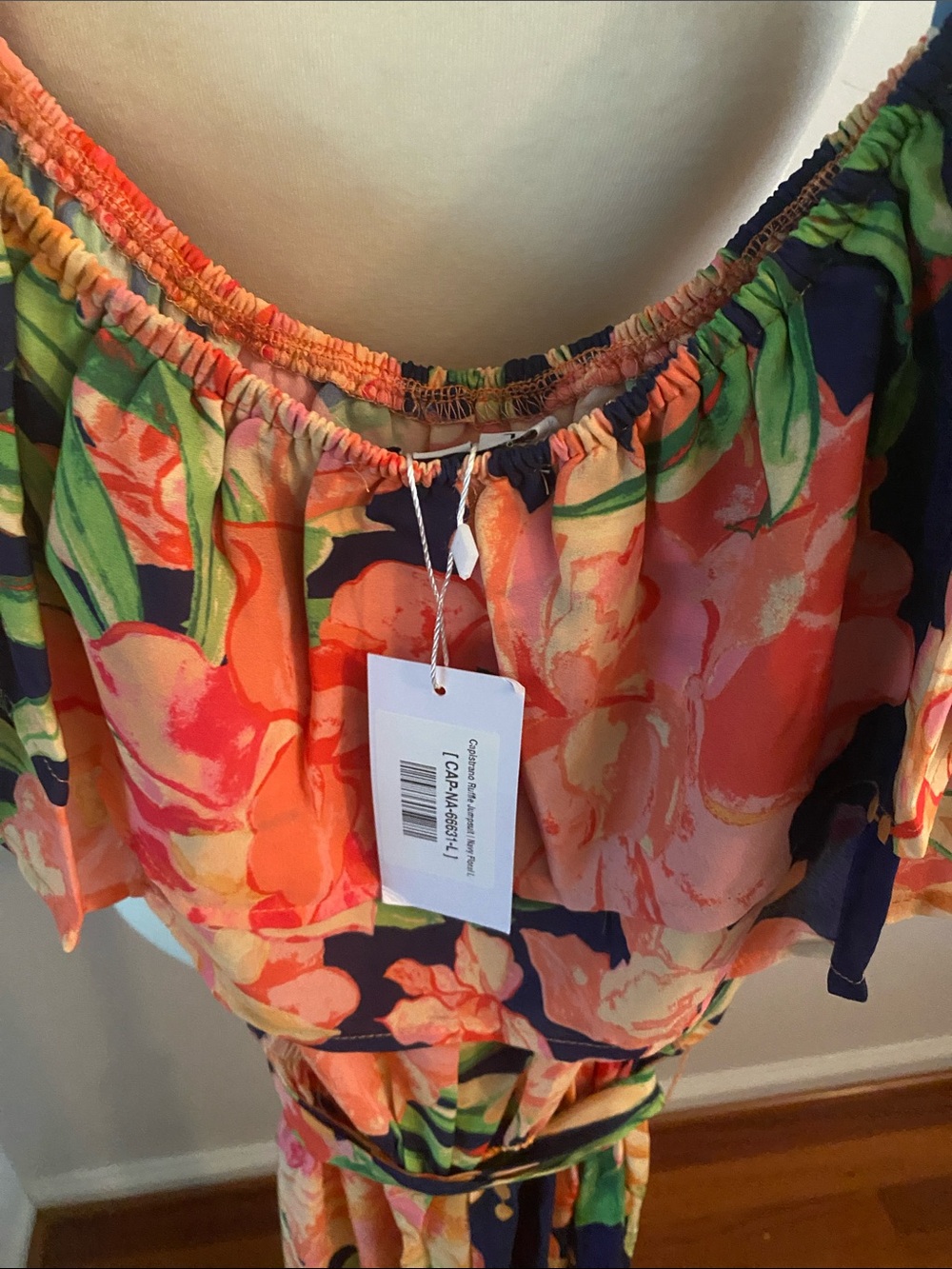 Baltic Born NWT size large tropical jumpsuit wide legs - Picture 4 of 6